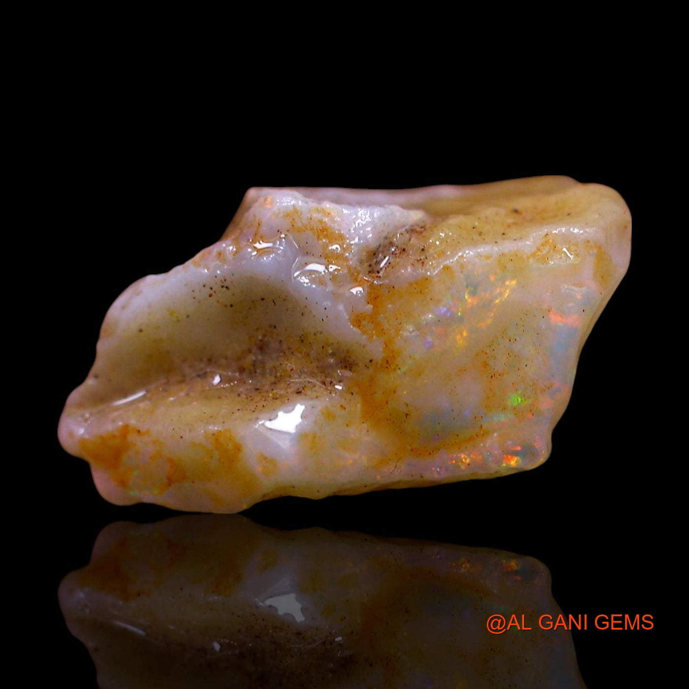 5.00 Cts Unheated Australian Fire Opal Loose Gemstone Fancy Rough Natural 15x9x7 mm RF-89