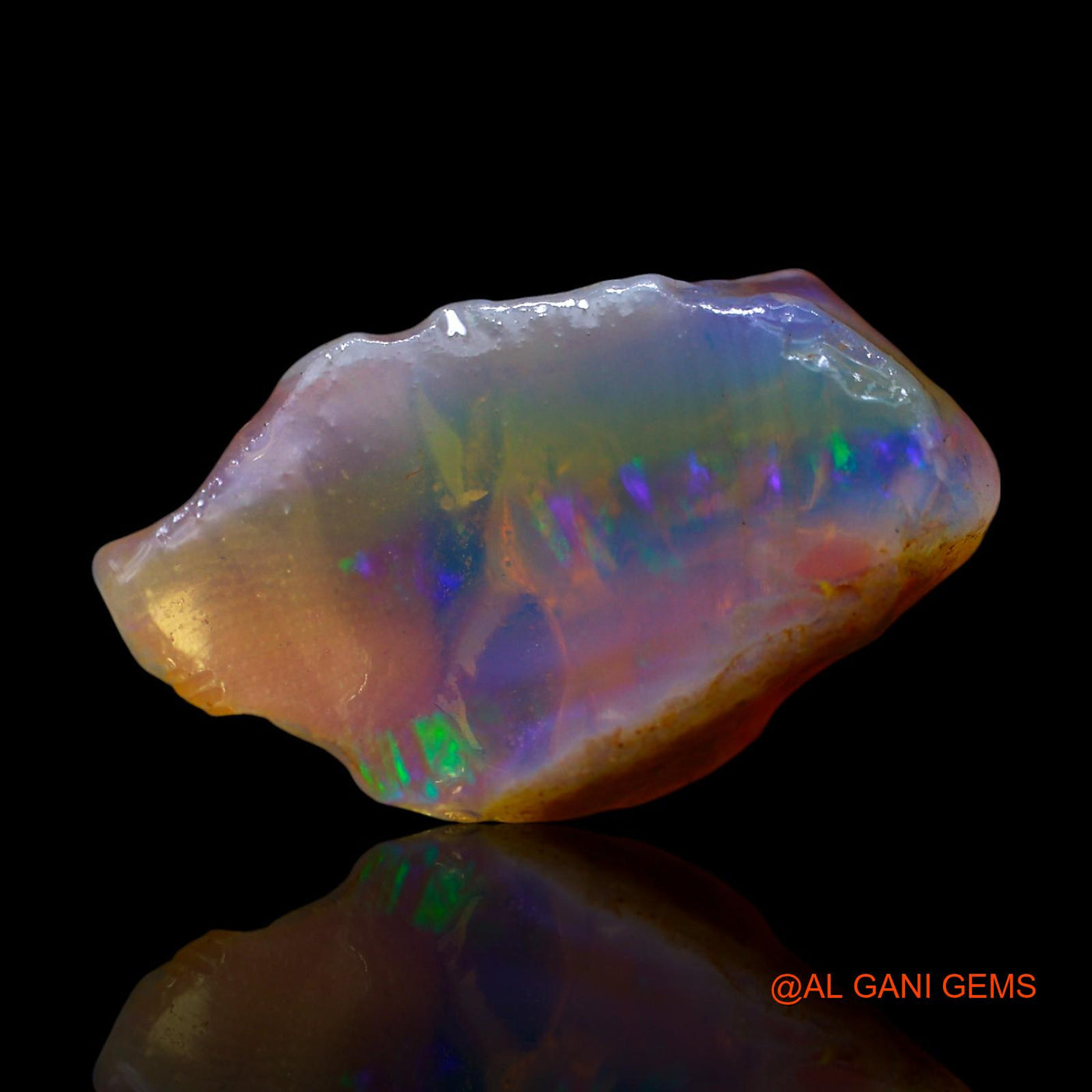 8.00 Cts Natural Australian Fire Opal Fancy Rough Loose Gemstone For Jewelry 22x12x8 mm RF-8