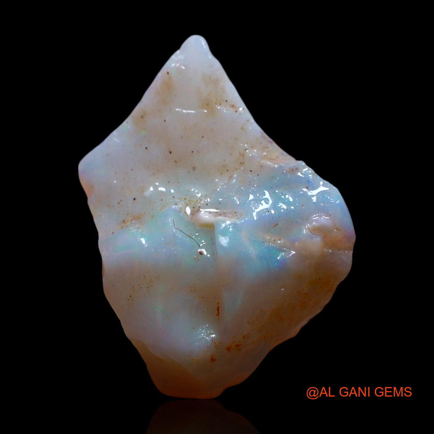 Natural Fire Opal Gemstone 4.00 Cts Loose Fancy Rough From Australia 16x11x6 mm RF-900