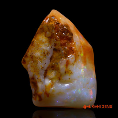 Natural Untreated Fire Opal Loose Gemstone Fancy Rough From Australia 4.00 Cts 14x10x6 mm RF-912