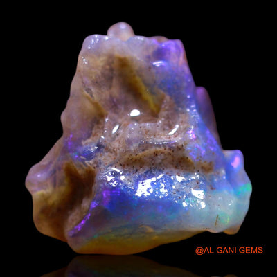 Natural Untreated Fire Opal Loose Gemstone Fancy Rough From Australia 5.00 Cts 13x11x9 mm RF-913