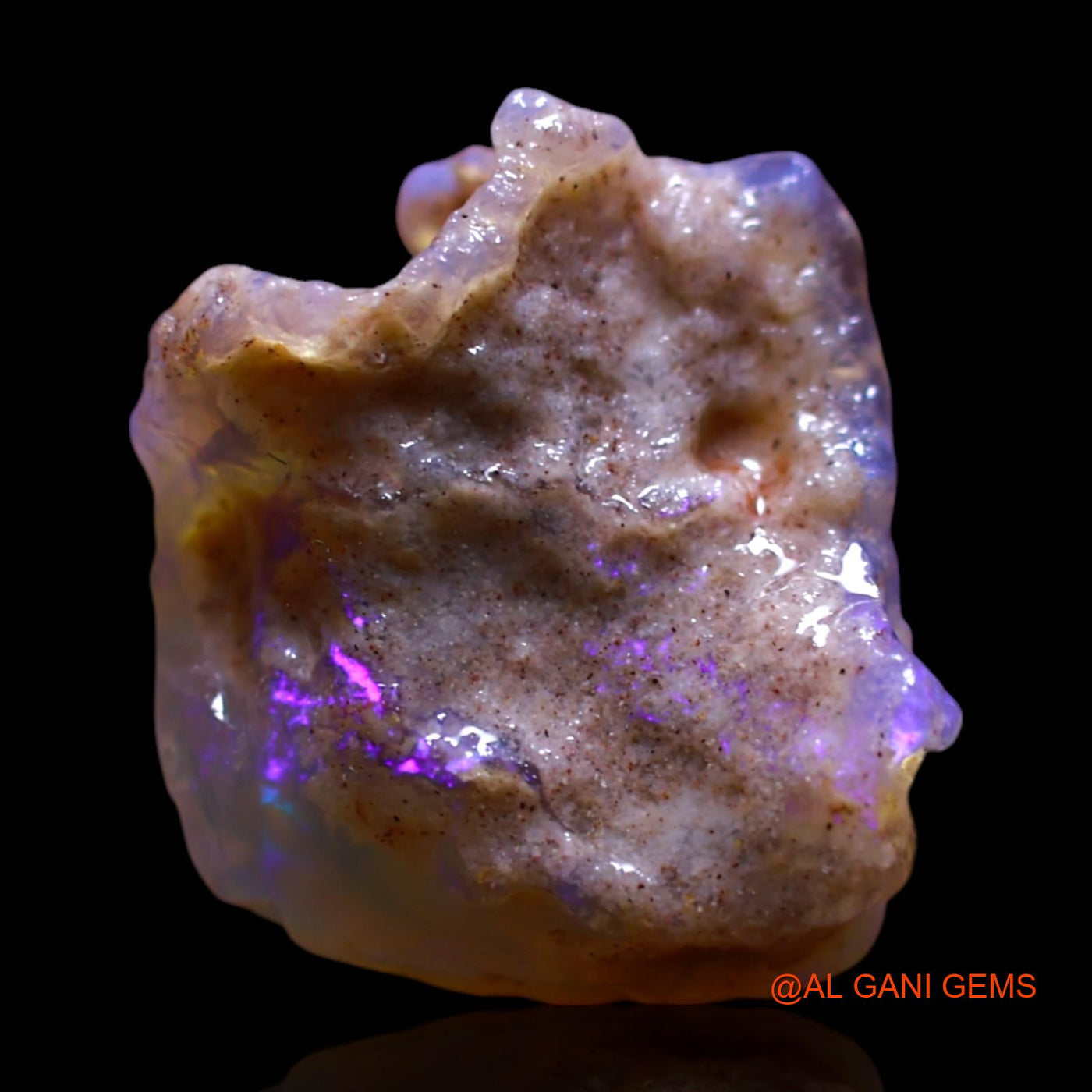 Natural Untreated Fire Opal Loose Gemstone Fancy Rough From Australia 5.00 Cts 13x11x9 mm RF-913