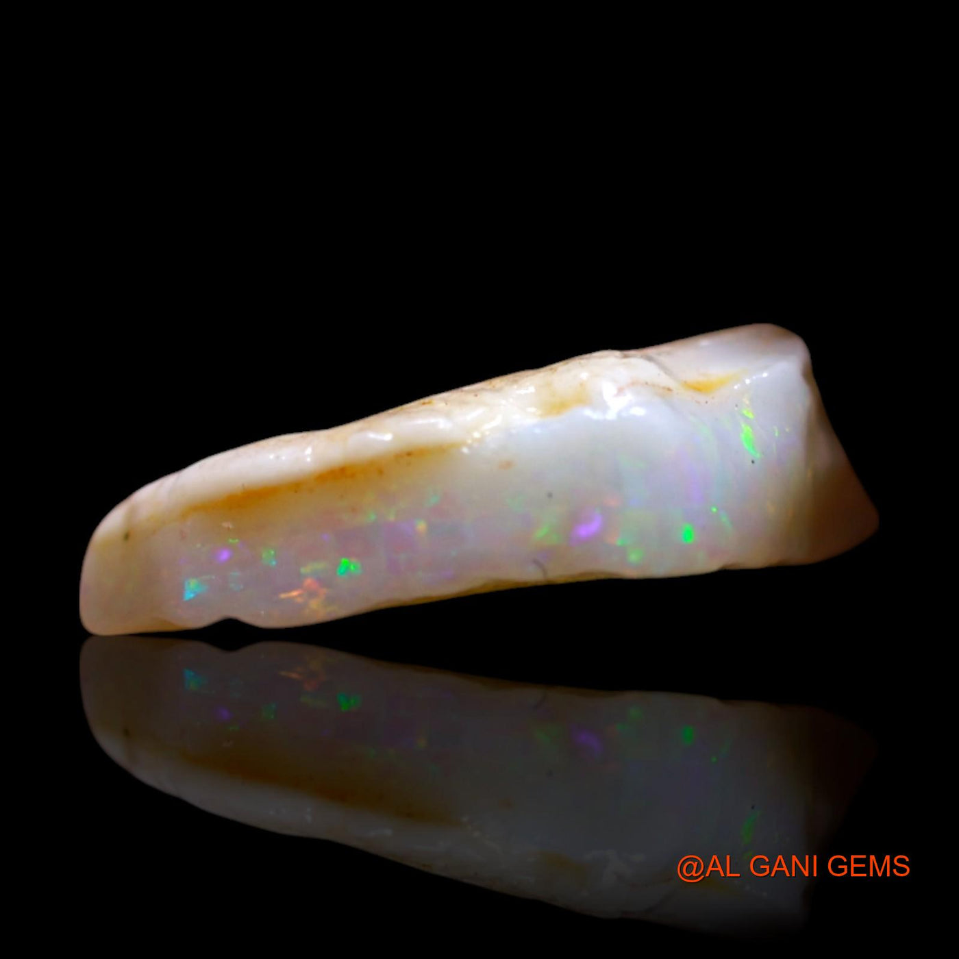 Natural Untreated Fire Opal Loose Gemstone Fancy Rough From Australia 3.00 Cts 15x10x4 mm RF-914
