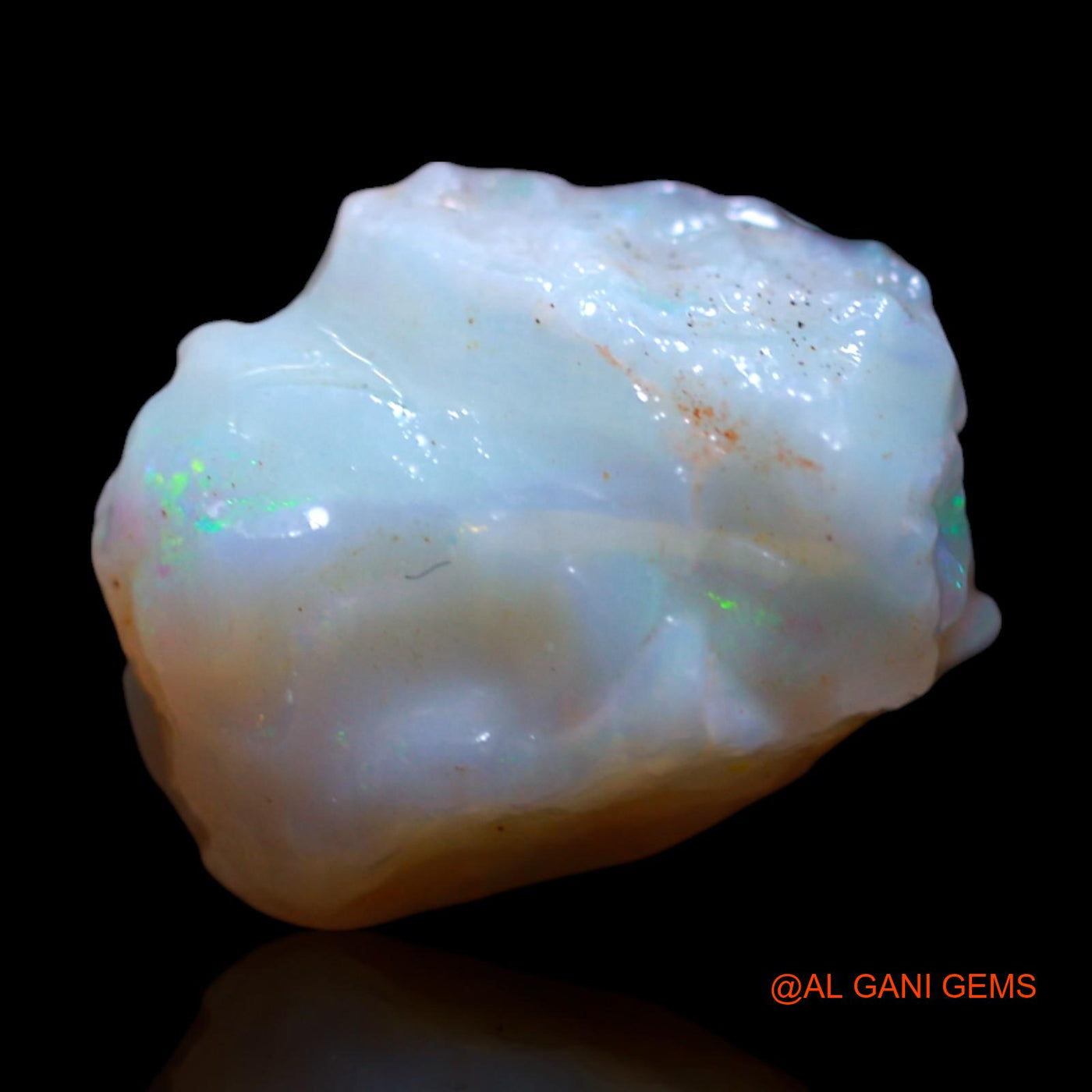 Natural Fire Opal Gemstone 4.00 Cts Loose Fancy Rough From Australia 13x11x6 mm RF-917