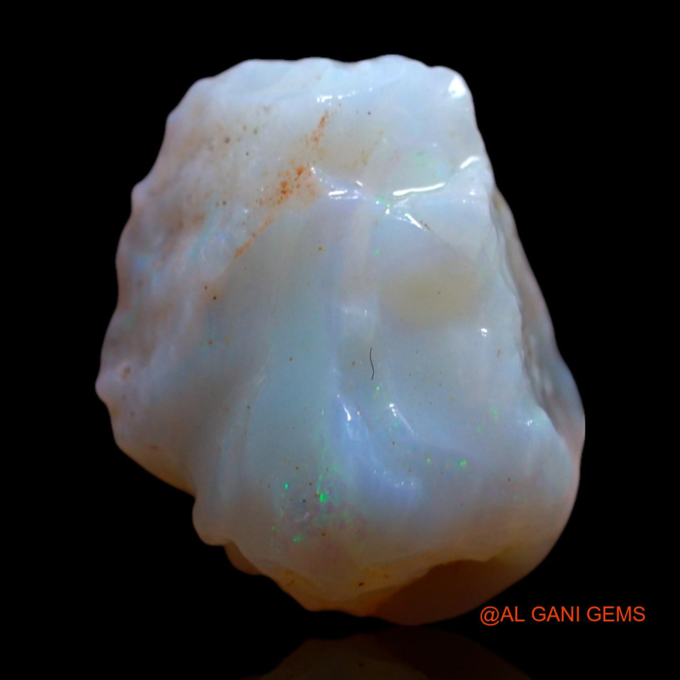 Natural Fire Opal Gemstone 4.00 Cts Loose Fancy Rough From Australia 13x11x6 mm RF-917