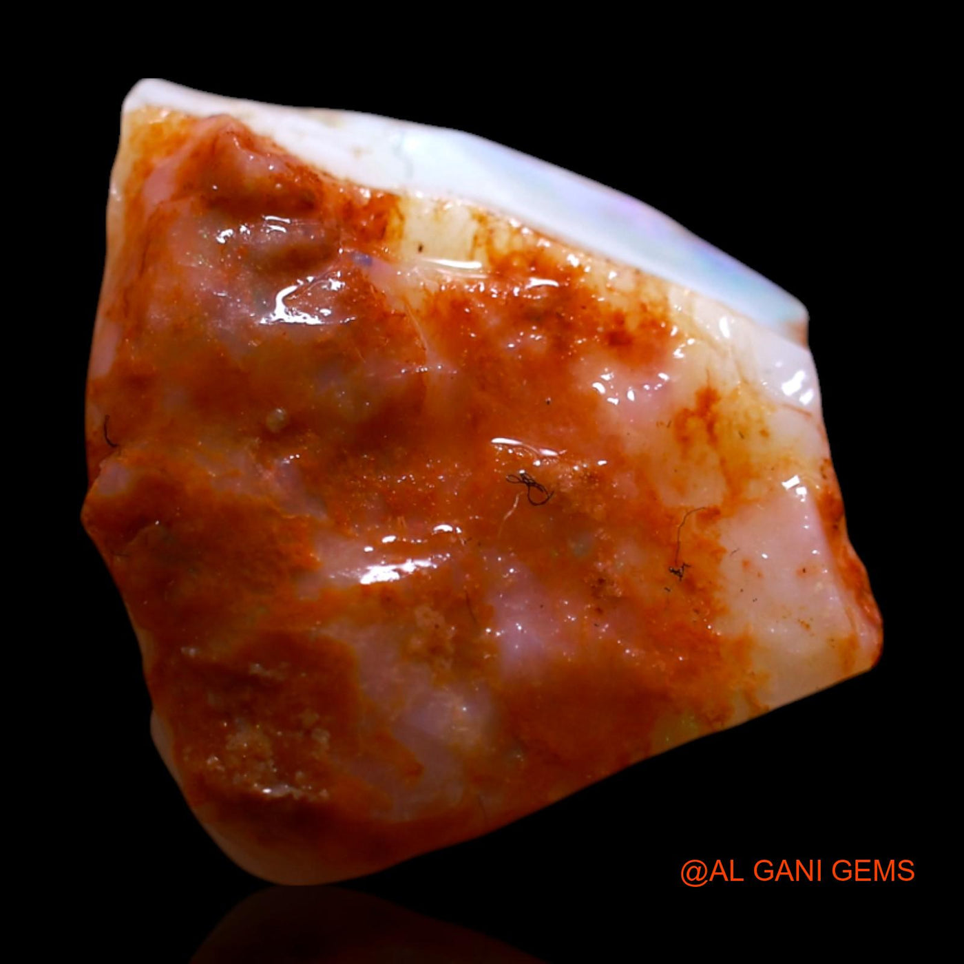 5.00 Cts Natural Australian Fire Opal Loose Gemstone Fancy Rough 13x11x6 mm RF-919