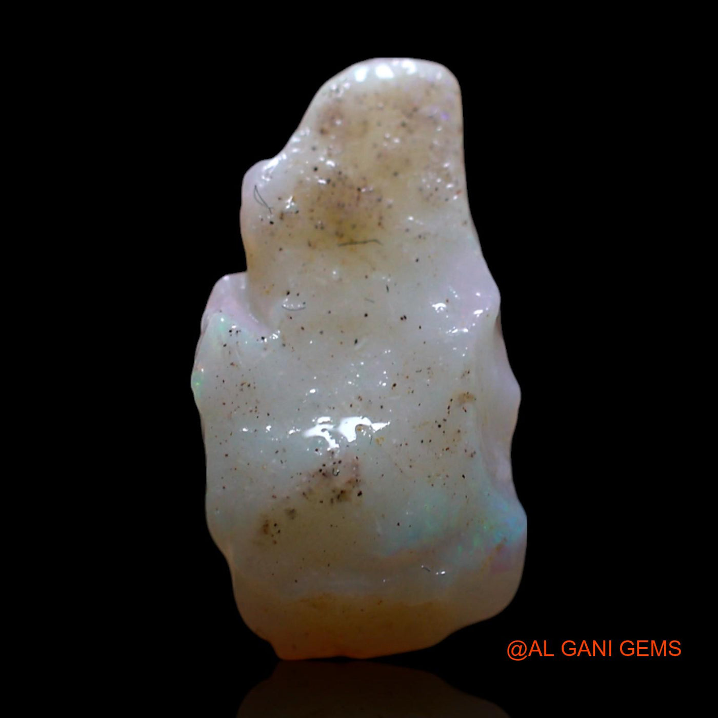 Natural Untreated Fire Opal Loose Gemstone Fancy Rough From Australia 4.00 Cts 14x7x5 mm RF-922