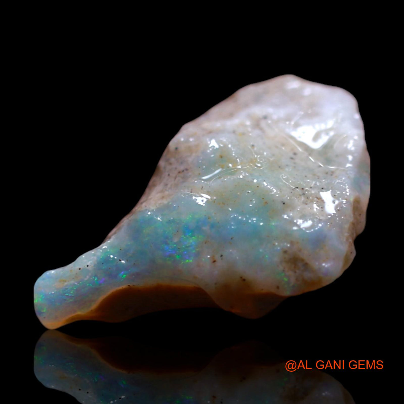 Natural Fire Opal Gemstone 2.00 Cts Loose Fancy Rough From Australia 15x9x5 mm RF-923