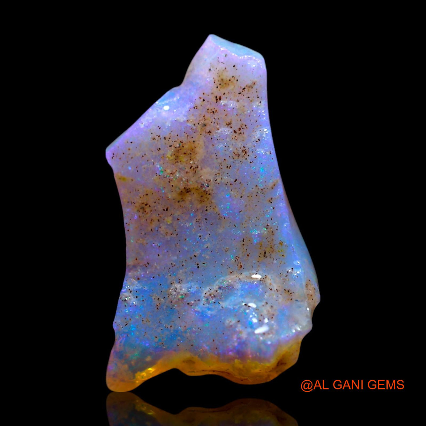 Natural Fire Opal Gemstone 2.00 Cts Loose Fancy Rough From Australia 16x9x4 mm RF-92