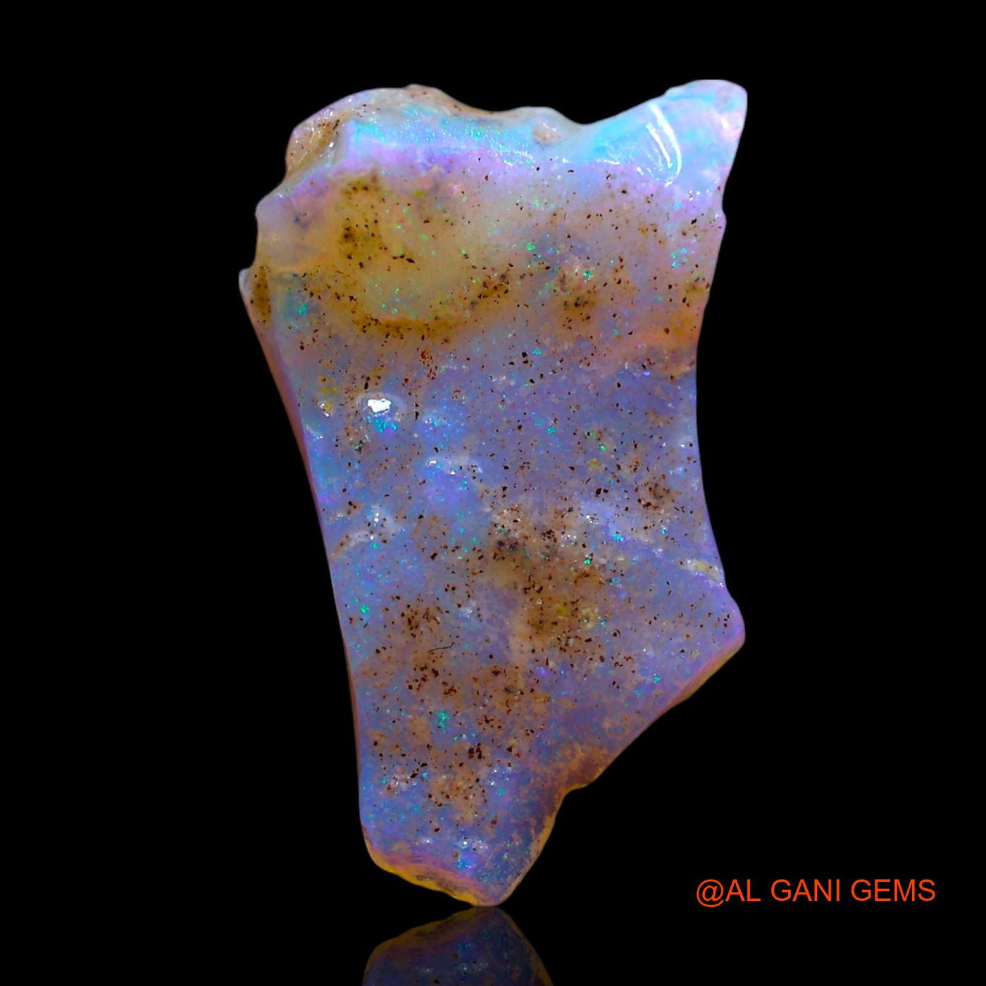 Natural Fire Opal Gemstone 2.00 Cts Loose Fancy Rough From Australia 16x9x4 mm RF-92