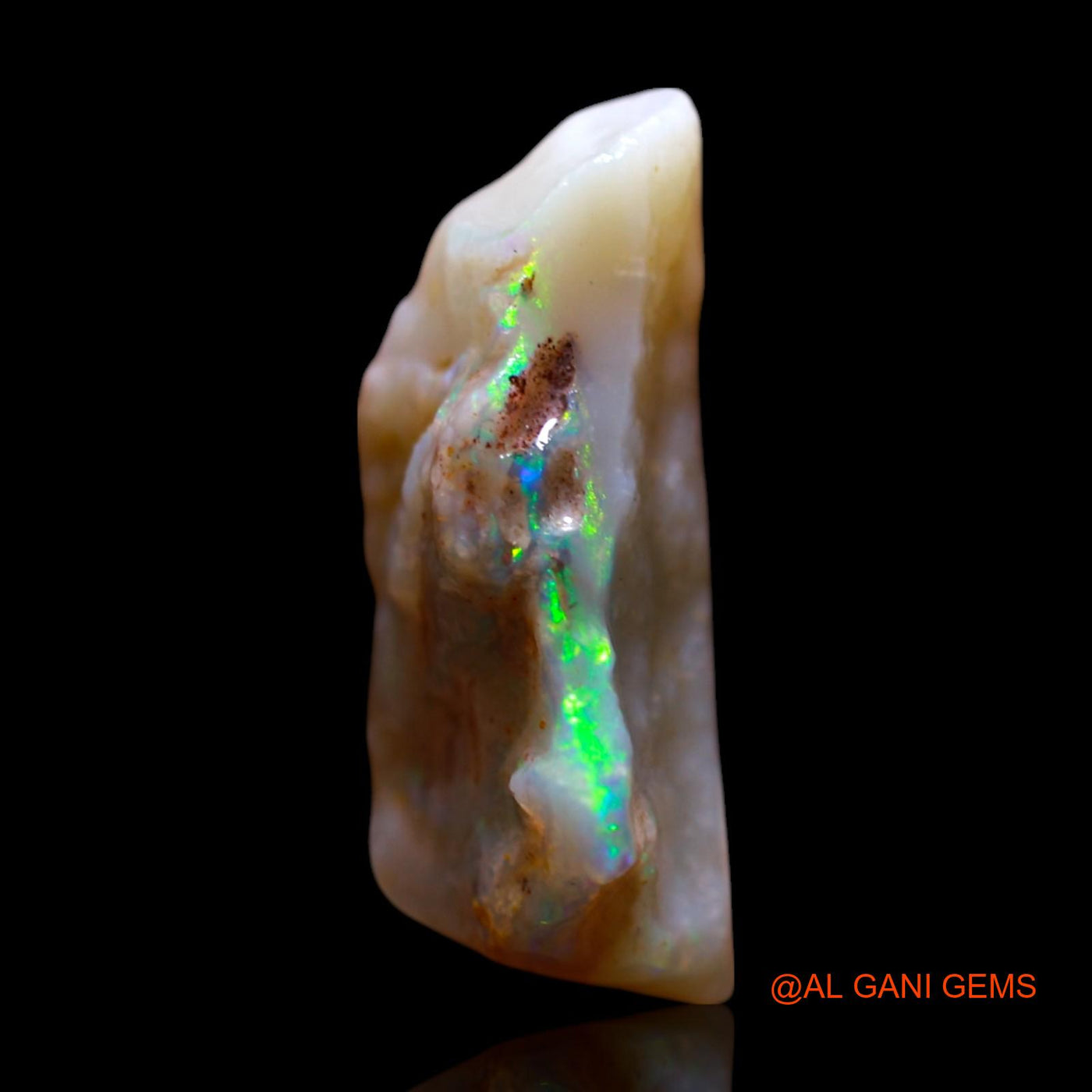 Natural Untreated Fire Opal Loose Gemstone Fancy Rough From Australia 4.00 Cts 17x9x6 mm RF-935