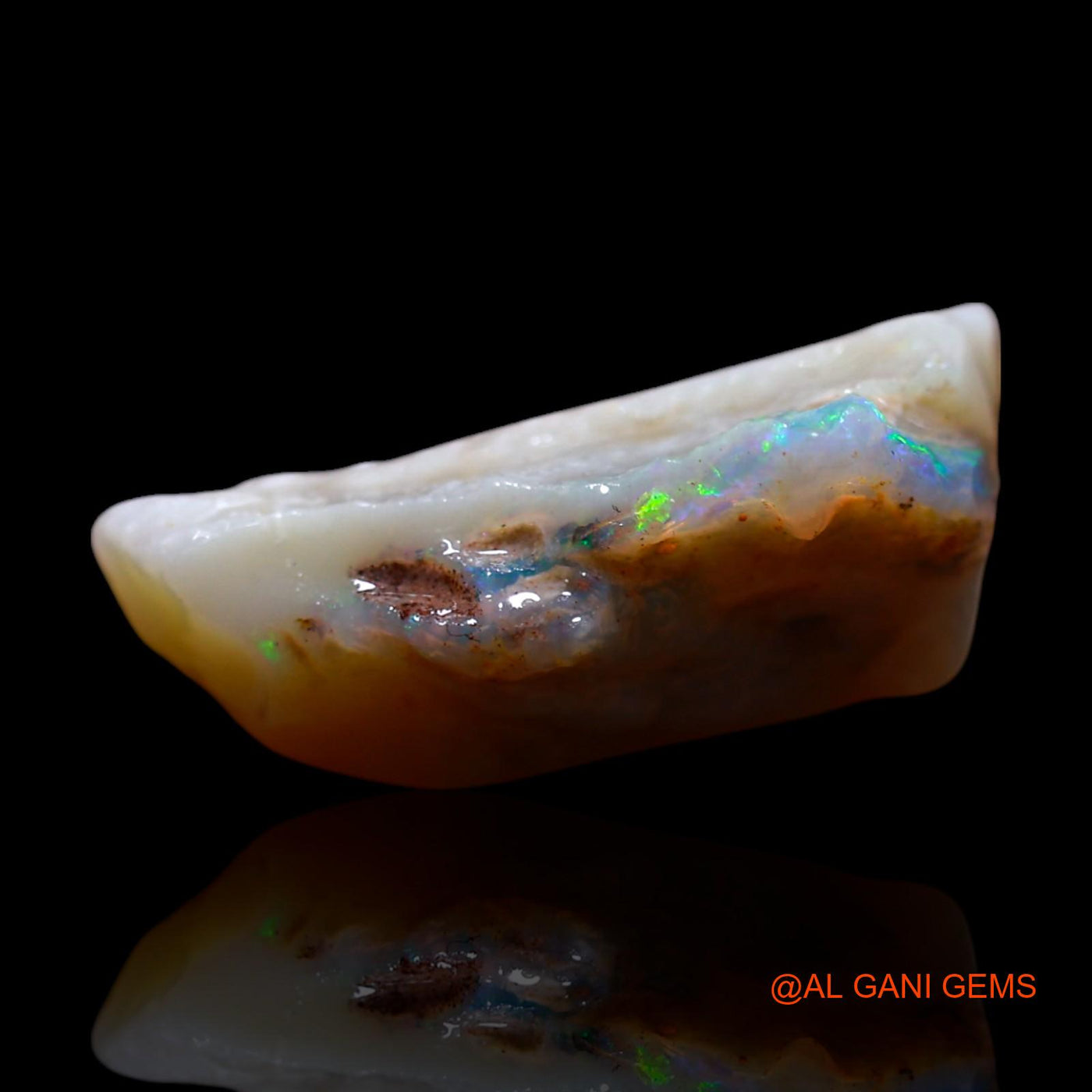 Natural Untreated Fire Opal Loose Gemstone Fancy Rough From Australia 4.00 Cts 17x9x6 mm RF-935
