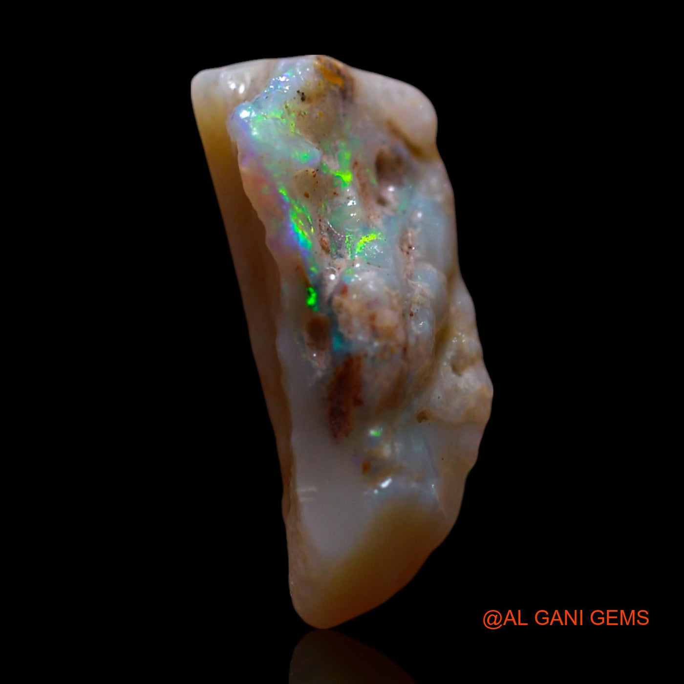 Natural Untreated Fire Opal Loose Gemstone Fancy Rough From Australia 4.00 Cts 17x9x6 mm RF-935
