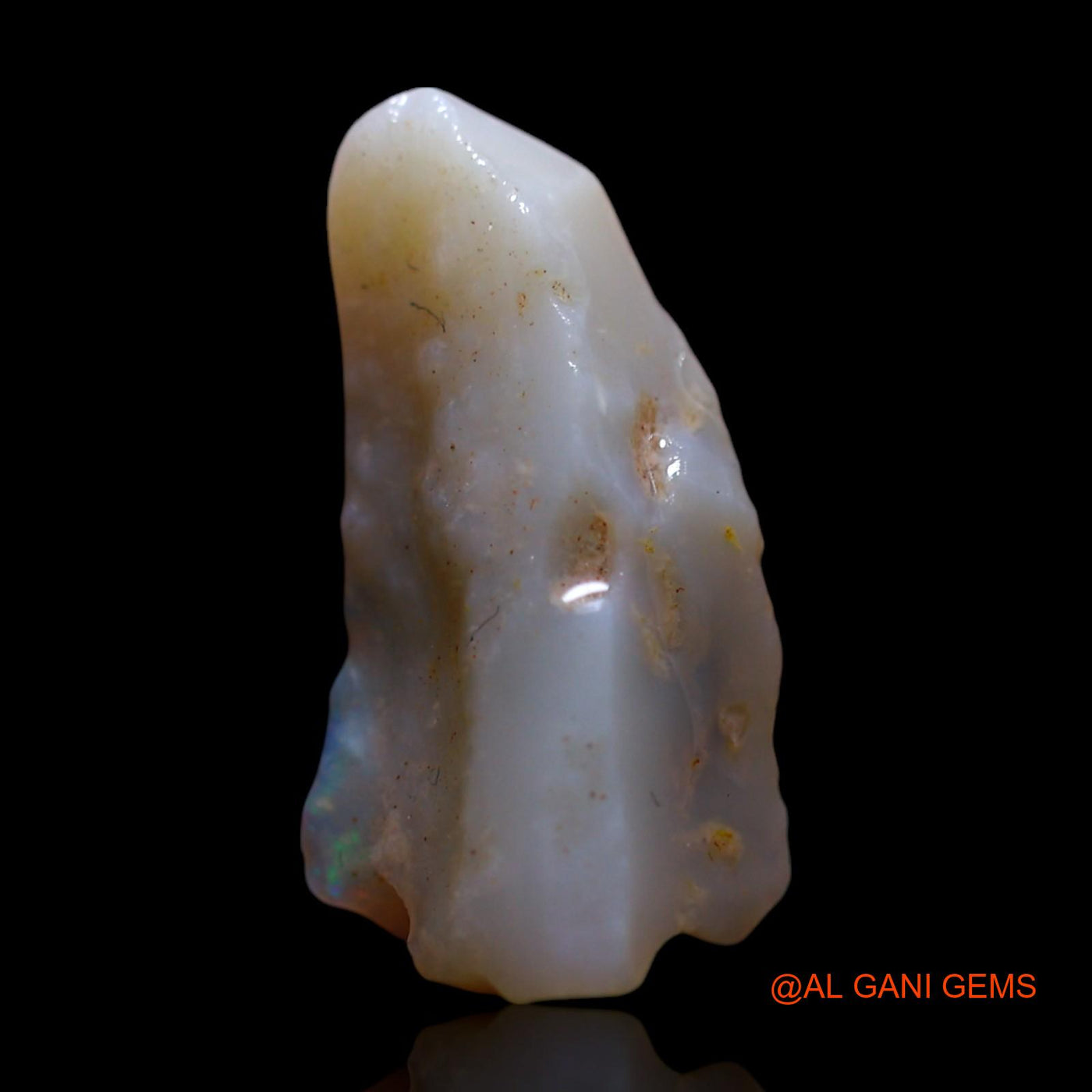 Natural Untreated Fire Opal Loose Gemstone Fancy Rough From Australia 4.00 Cts 17x9x6 mm RF-935
