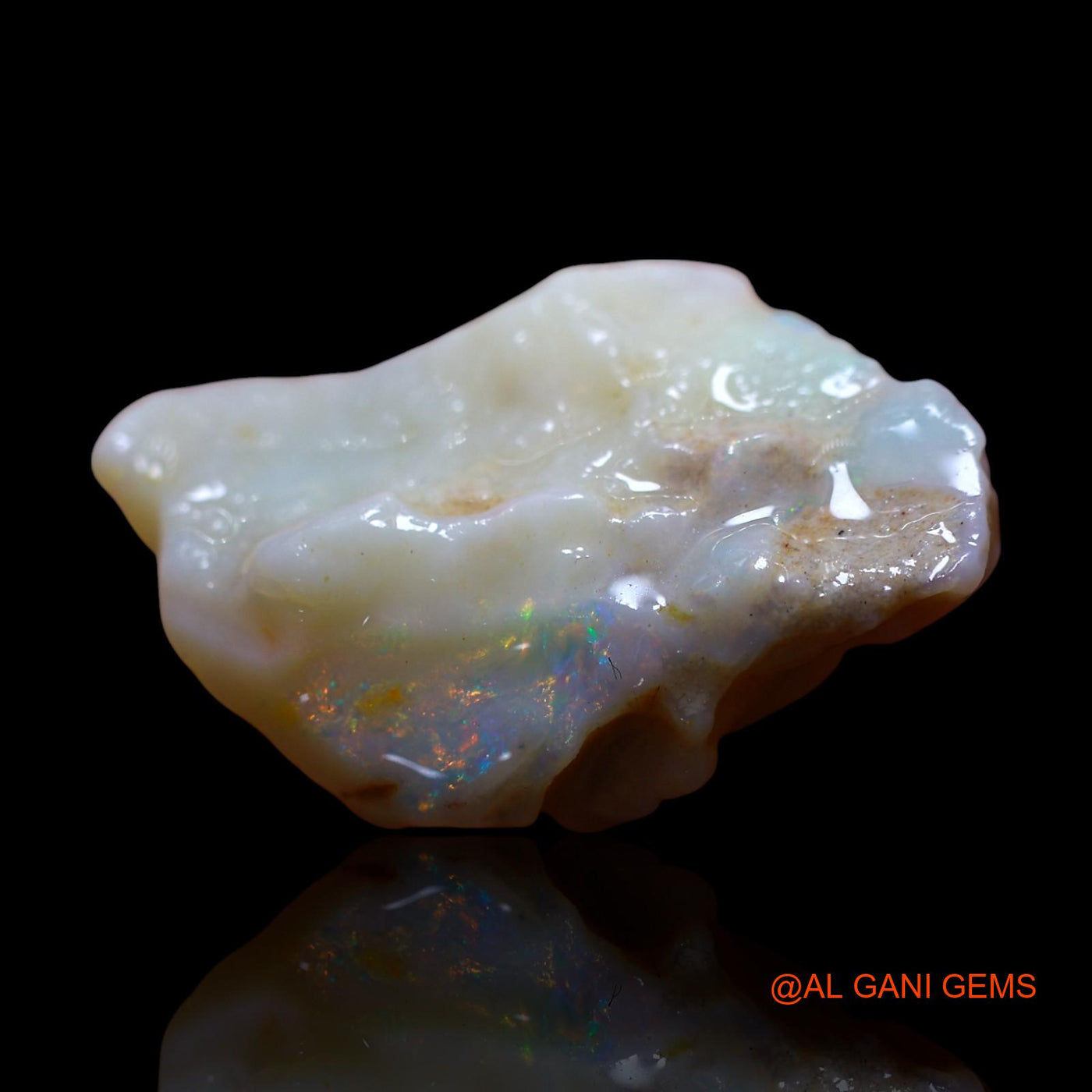 Natural Untreated Fire Opal Loose Gemstone Fancy Rough From Australia 15.00 Cts 26x17x9 mm RF-954
