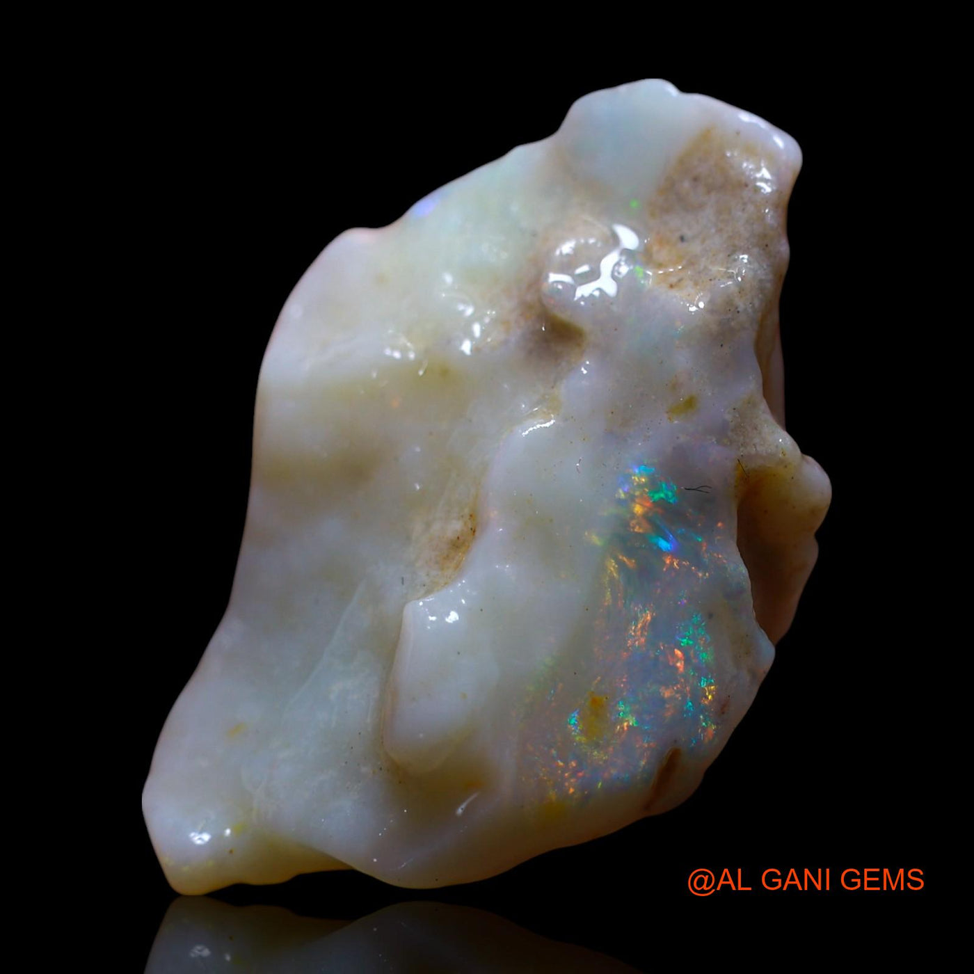 Natural Untreated Fire Opal Loose Gemstone Fancy Rough From Australia 15.00 Cts 26x17x9 mm RF-954