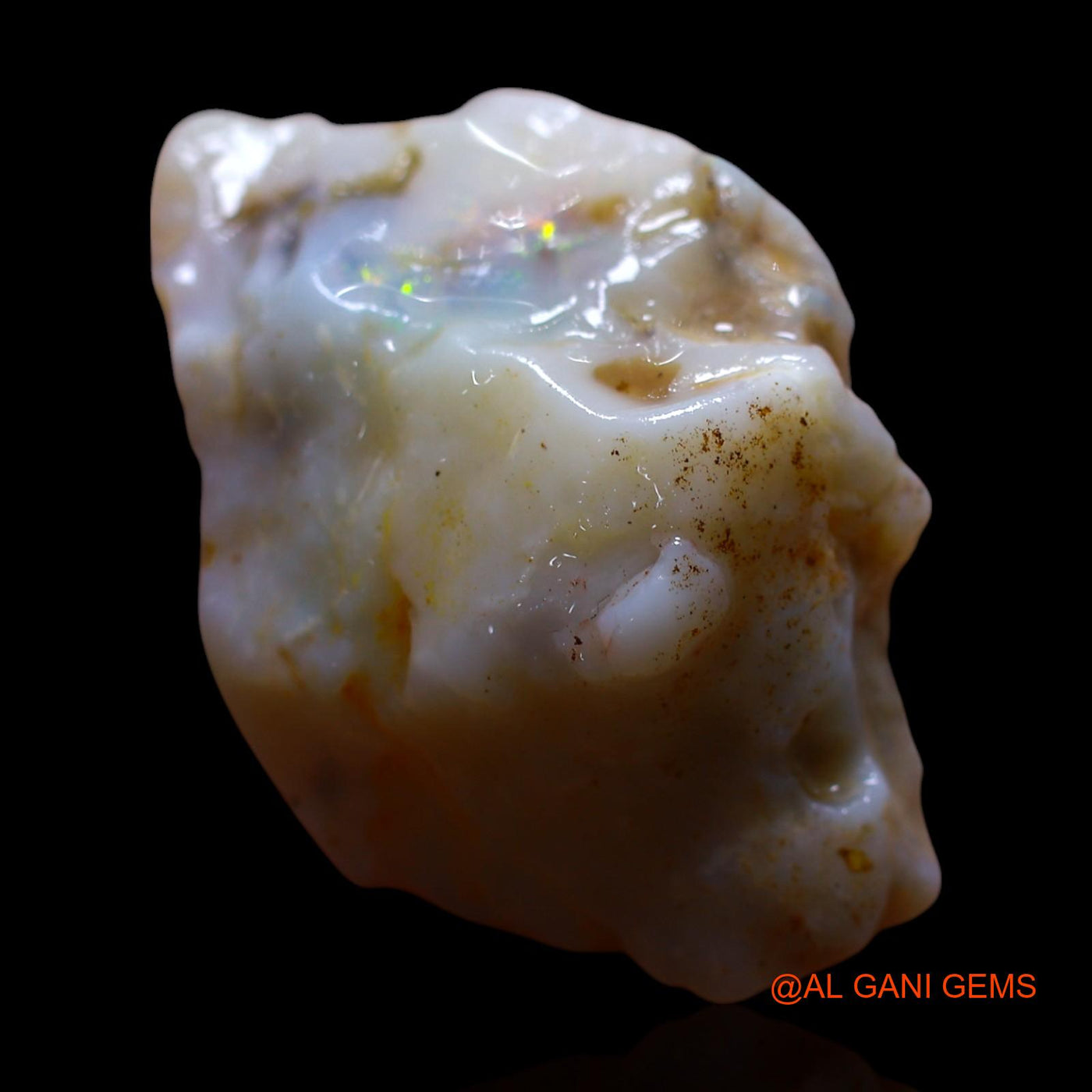 Natural Untreated Fire Opal Loose Gemstone Fancy Rough From Australia 15.00 Cts 26x17x9 mm RF-954