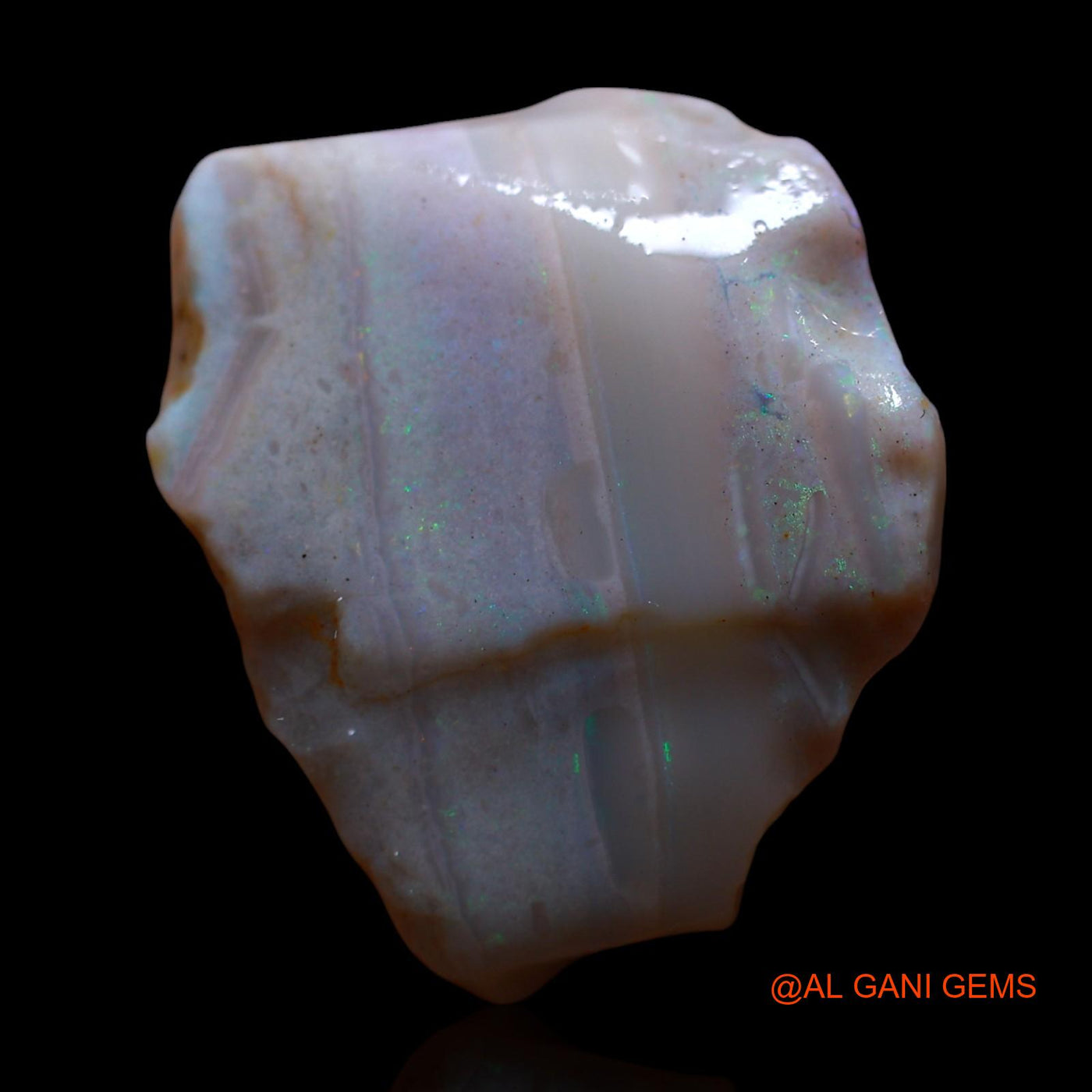 Natural Untreated Fire Opal Loose Gemstone Fancy Rough From Australia 12.00 Cts 21x17x6 mm RF-956
