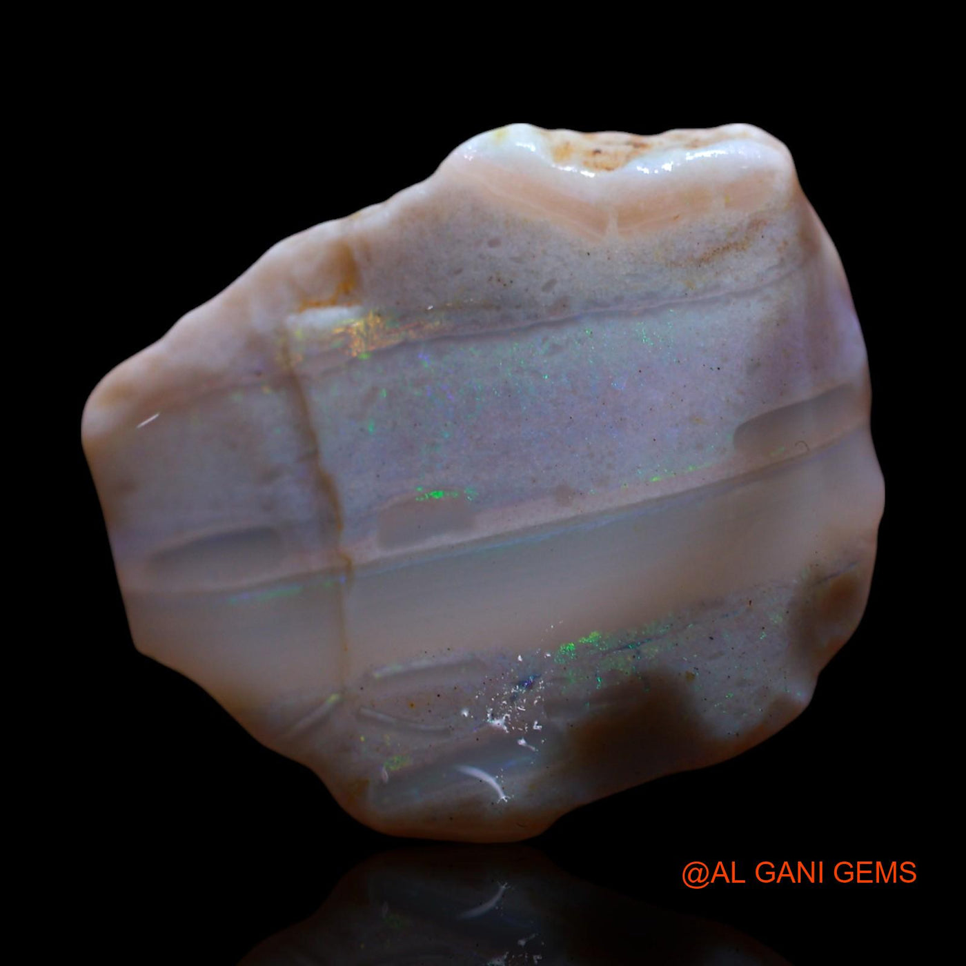 Natural Untreated Fire Opal Loose Gemstone Fancy Rough From Australia 12.00 Cts 21x17x6 mm RF-956