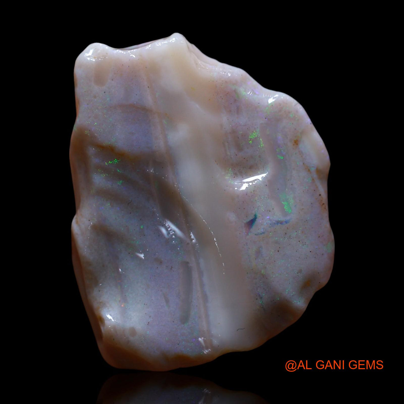 Natural Untreated Fire Opal Loose Gemstone Fancy Rough From Australia 12.00 Cts 21x17x6 mm RF-956