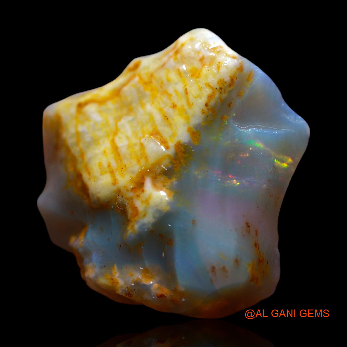 16.00 Cts Unheated Australian Fire Opal Loose Gemstone Fancy Rough Natural 22x20x8 mm RF-957