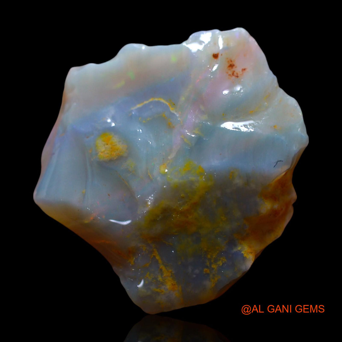 16.00 Cts Unheated Australian Fire Opal Loose Gemstone Fancy Rough Natural 22x20x8 mm RF-957