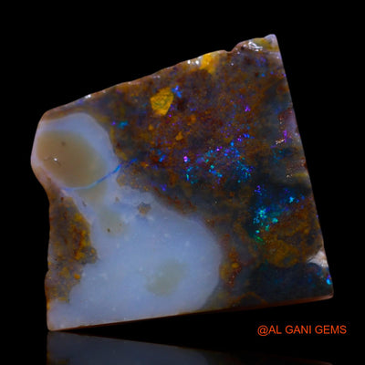 Natural Untreated Fire Opal Loose Gemstone Fancy Rough From Australia 11.00 Cts 18x17x5 mm RF-960