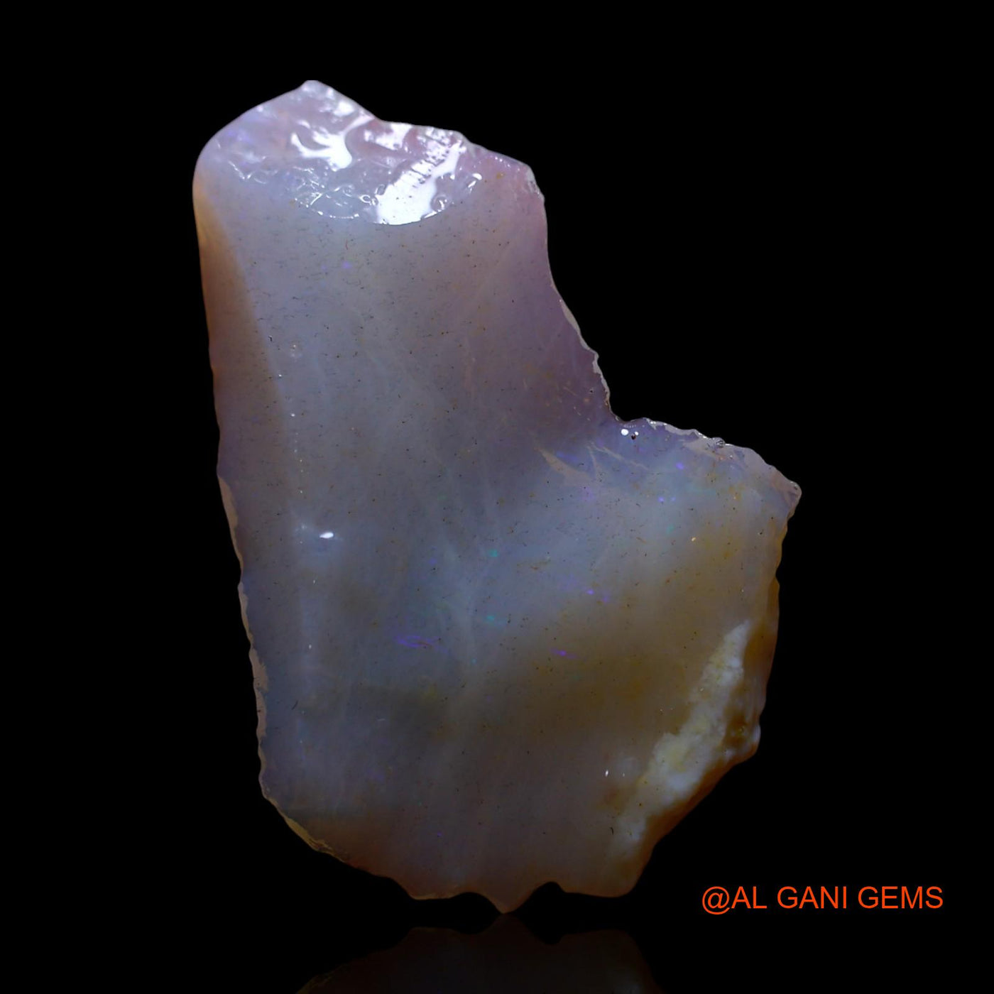 Natural Untreated Fire Opal Loose Gemstone Fancy Rough From Australia 5.00 Cts 24x16x3 mm RF-966