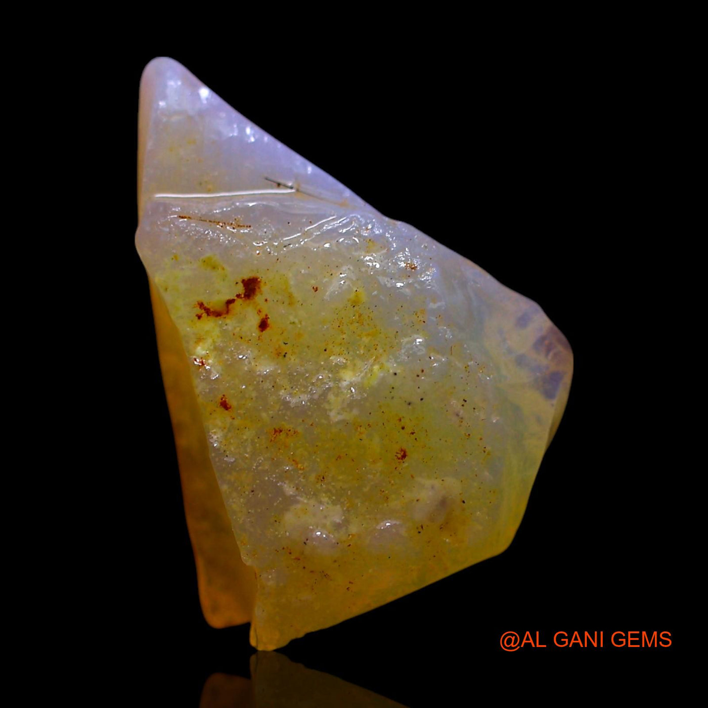 4.00 Cts Natural Australian Fire Opal Fancy Rough Loose Gemstone For Jewelry 14x10x5 mm RF-96