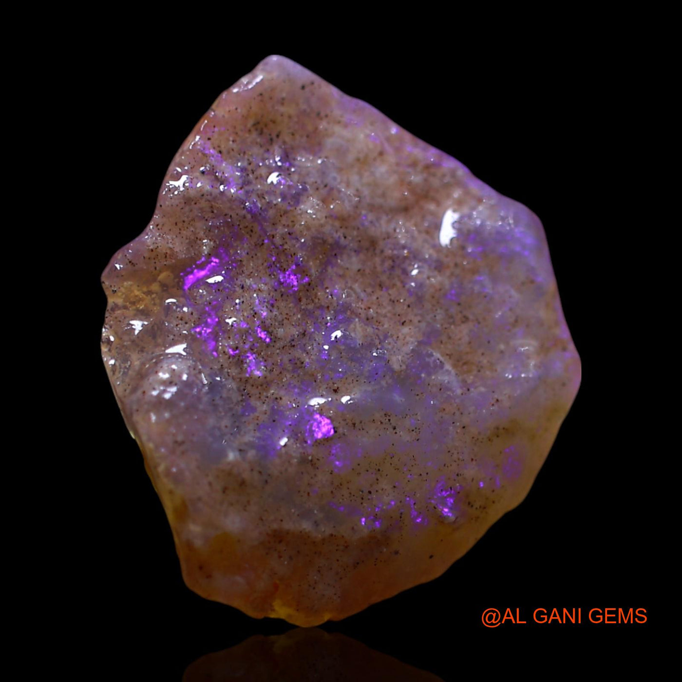 6.00 Cts Natural Australian Fire Opal Loose Gemstone Fancy Rough 18x16x4 mm RF-974