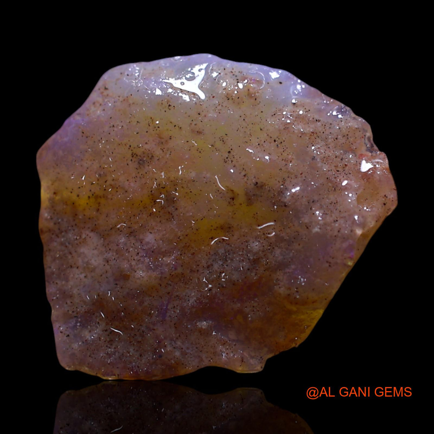 6.00 Cts Natural Australian Fire Opal Loose Gemstone Fancy Rough 18x16x4 mm RF-974