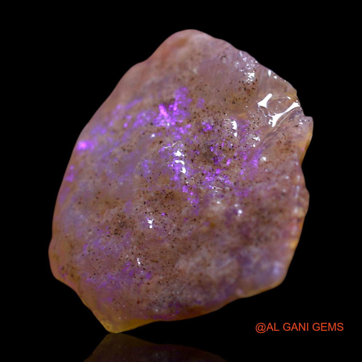 6.00 Cts Natural Australian Fire Opal Loose Gemstone Fancy Rough 18x16x4 mm RF-974