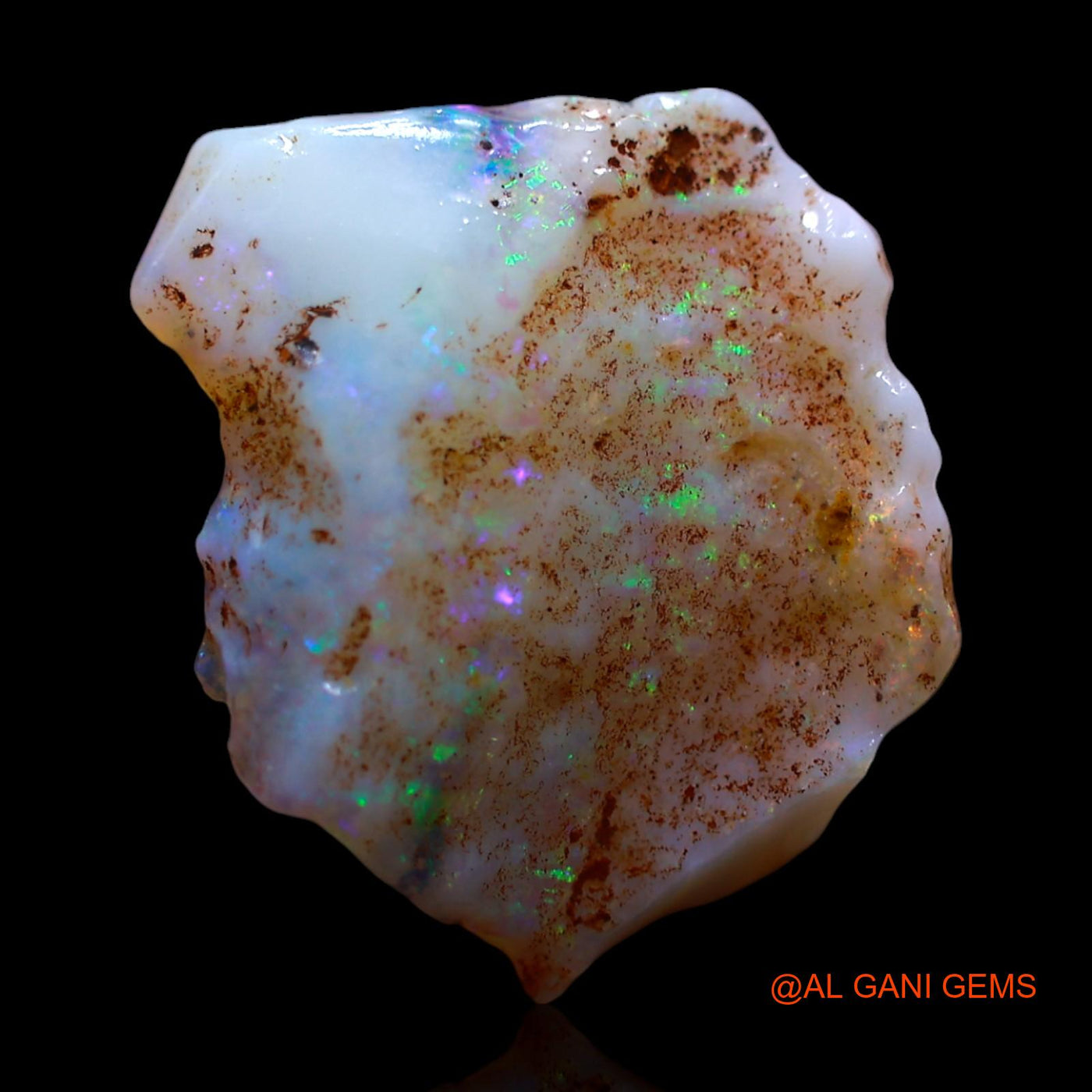 Natural Untreated Fire Opal Loose Gemstone Fancy Rough From Australia 6.00 Cts 18x15x4 mm RF-976