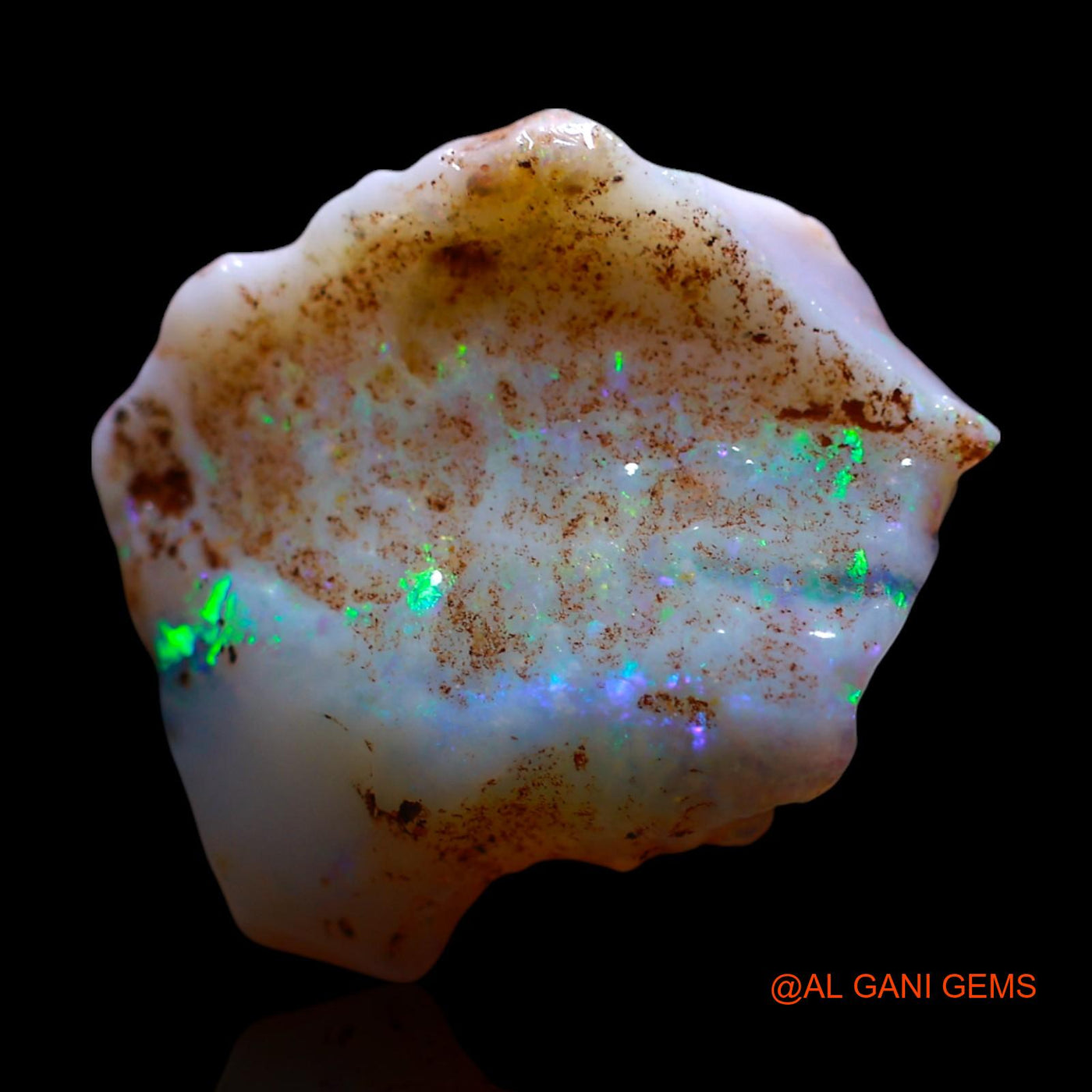 Natural Untreated Fire Opal Loose Gemstone Fancy Rough From Australia 6.00 Cts 18x15x4 mm RF-976