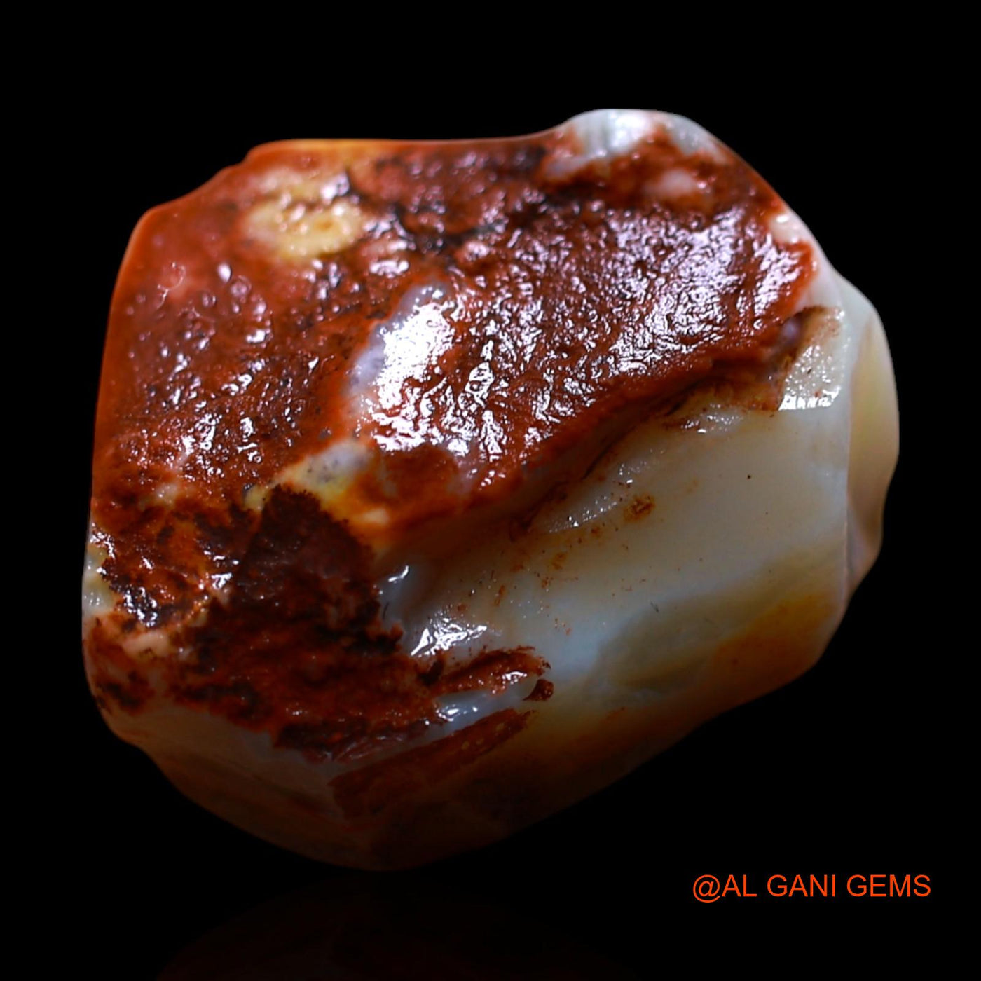 Natural Untreated Fire Opal Loose Gemstone Fancy Rough From Australia 14.00 Cts 15x13x11 mm RF-978