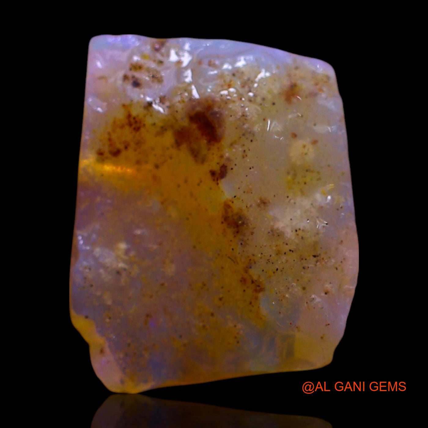 4.00 Cts Natural Australian Fire Opal Loose Gemstone Fancy Rough 13x11x4 mm RF-97