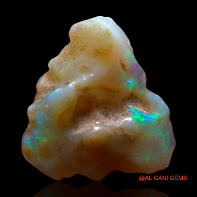 Natural Fire Opal Gemstone 5.00 Cts Loose Fancy Rough From Australia 14x13x6 mm RF-984