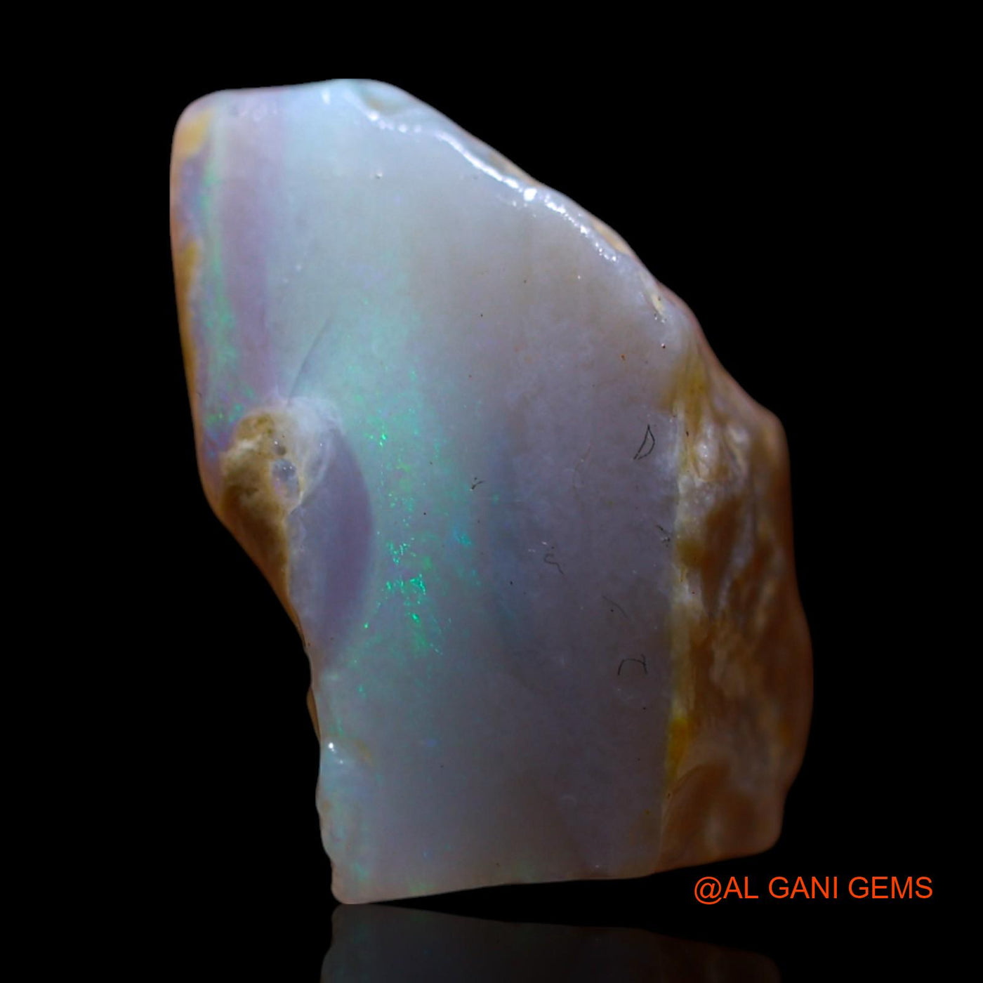 8.00 Cts Natural Australian Fire Opal Fancy Rough Loose Gemstone For Jewelry 17x14x9 mm RF-986