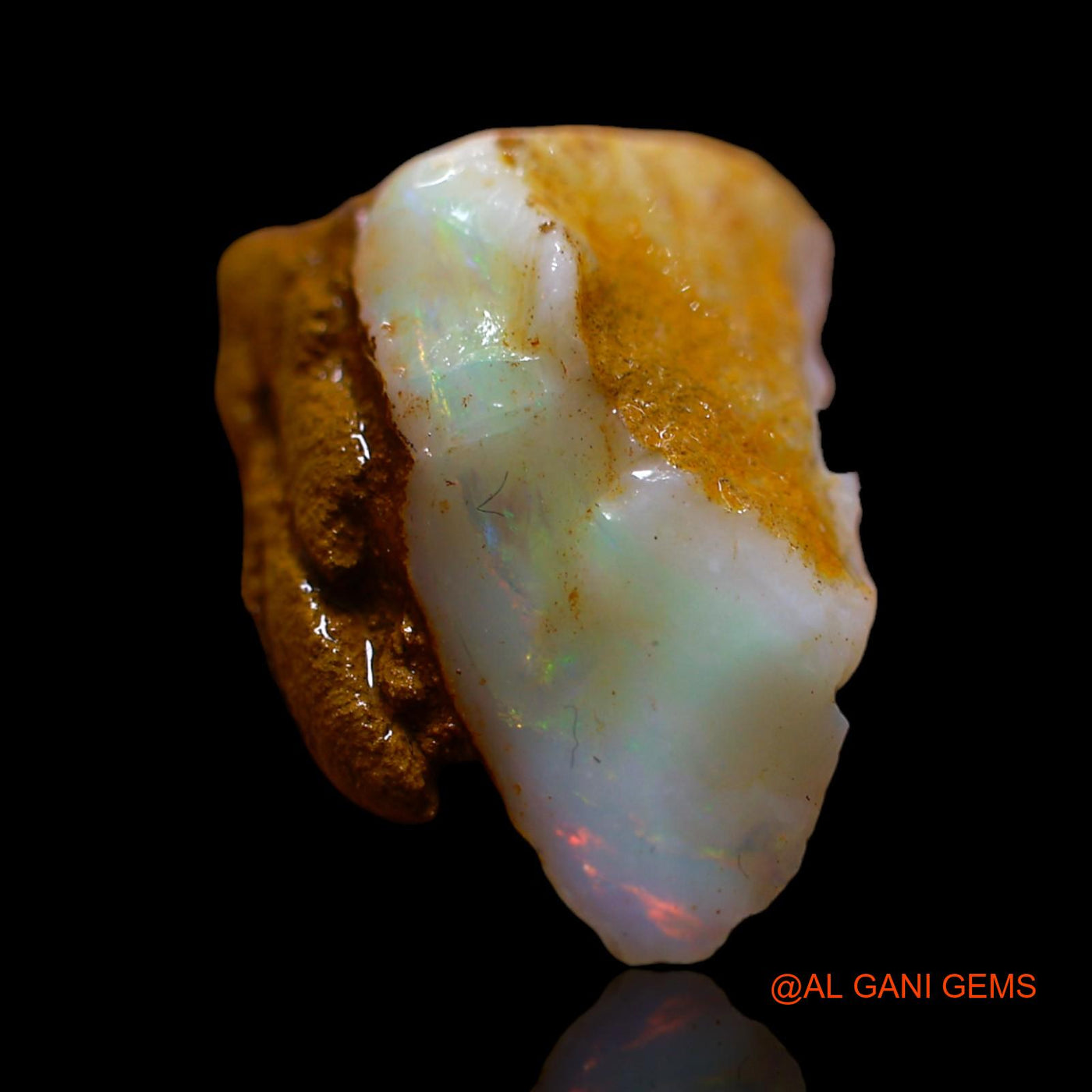 7.00 Cts Natural Australian Fire Opal Loose Gemstone Fancy Rough 17x13x9 mm RF-987