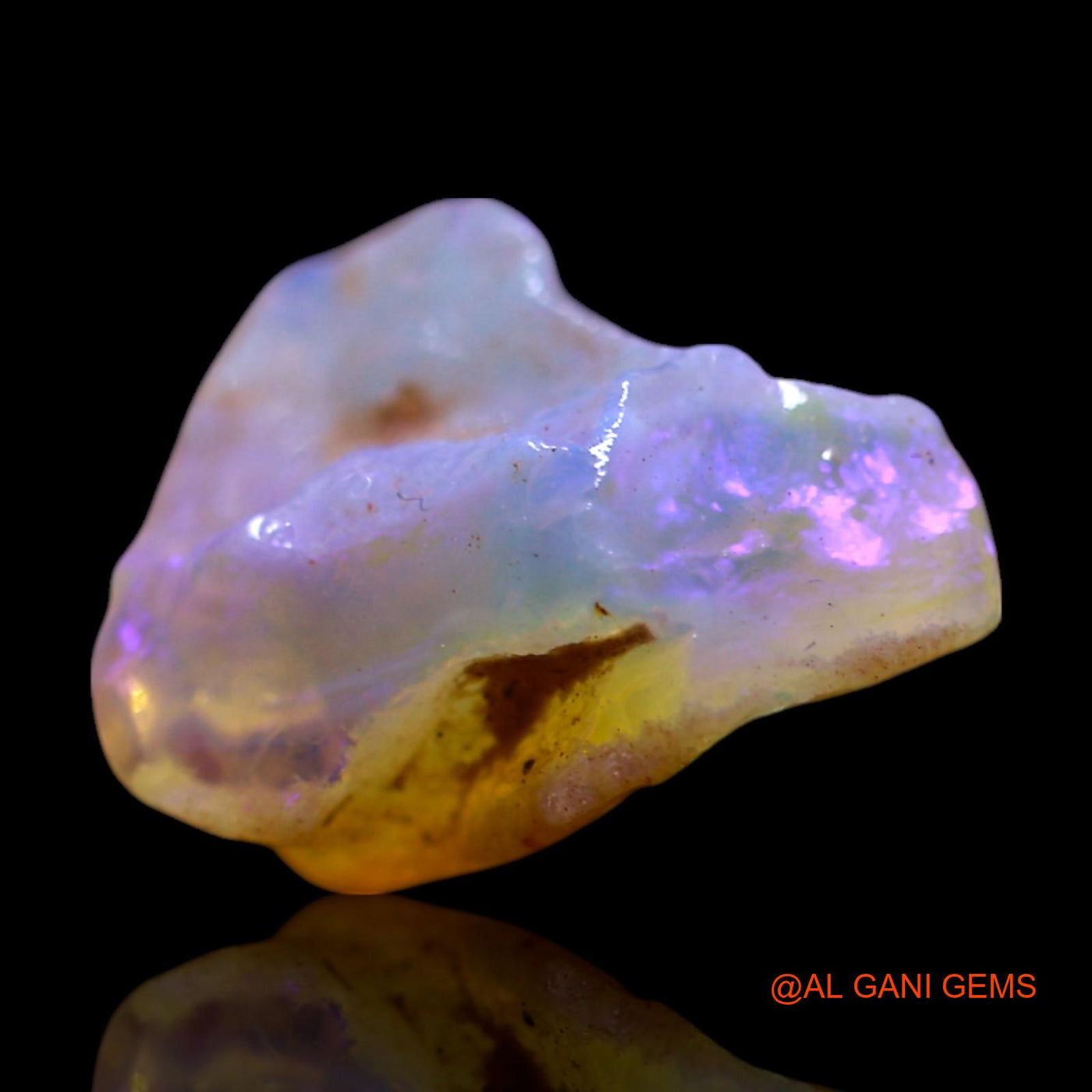 5.00 Cts Natural Australian Fire Opal Loose Gemstone Fancy Rough 14x12x8 mm RF-989