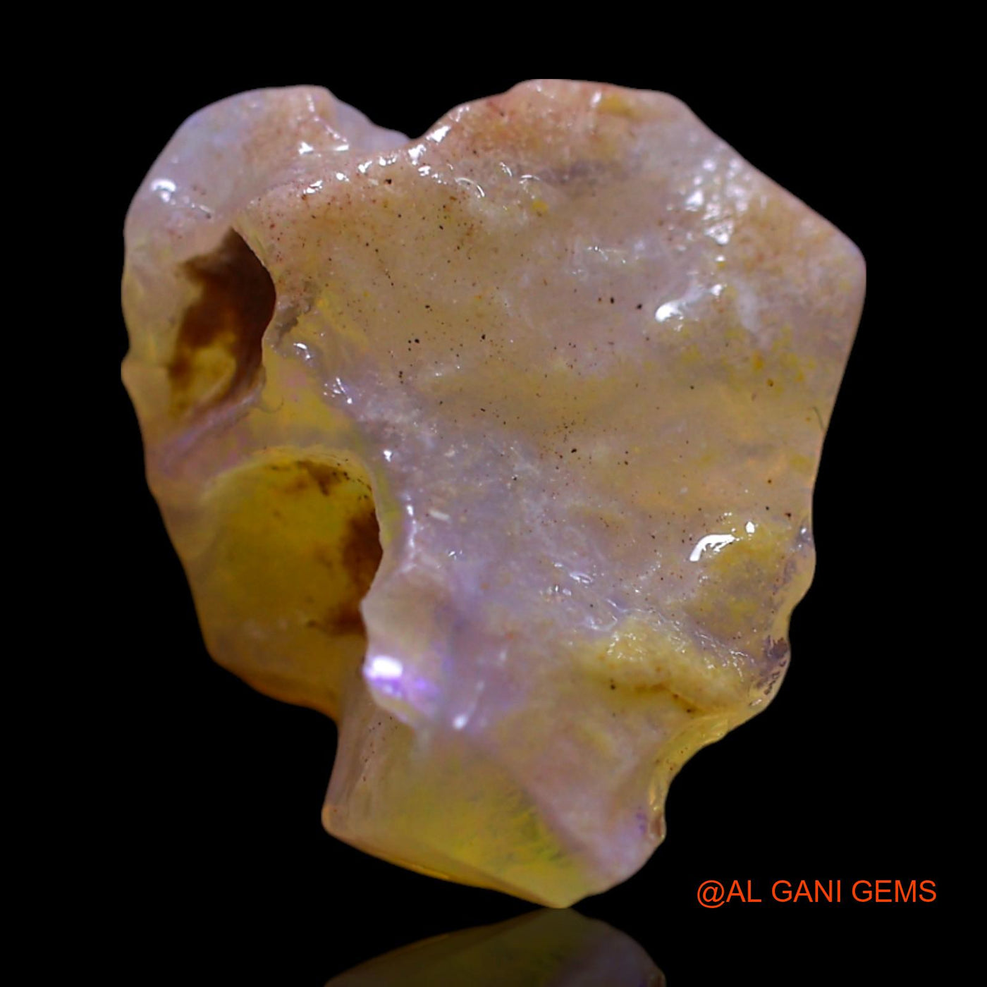 5.00 Cts Natural Australian Fire Opal Loose Gemstone Fancy Rough 14x12x8 mm RF-989