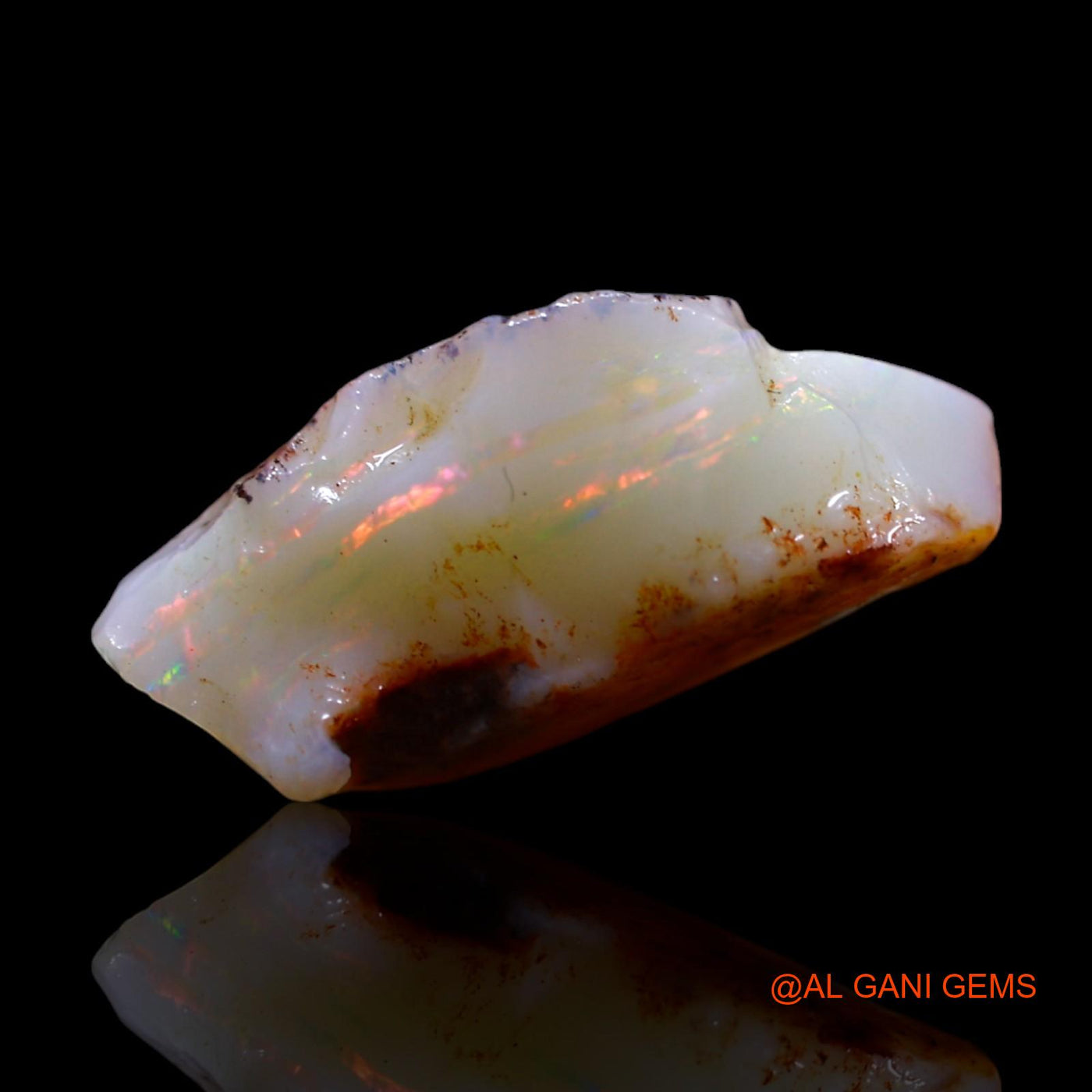 4.00 Cts Natural Australian Fire Opal Loose Gemstone Fancy Rough 15x9x6 mm RF-995