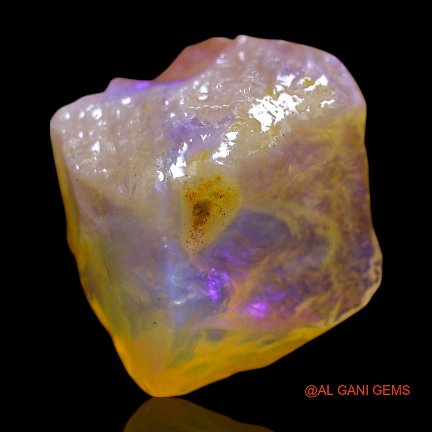 4.00 Cts Natural Australian Fire Opal Loose Gemstone Fancy Rough 14x12x6 mm RF-99