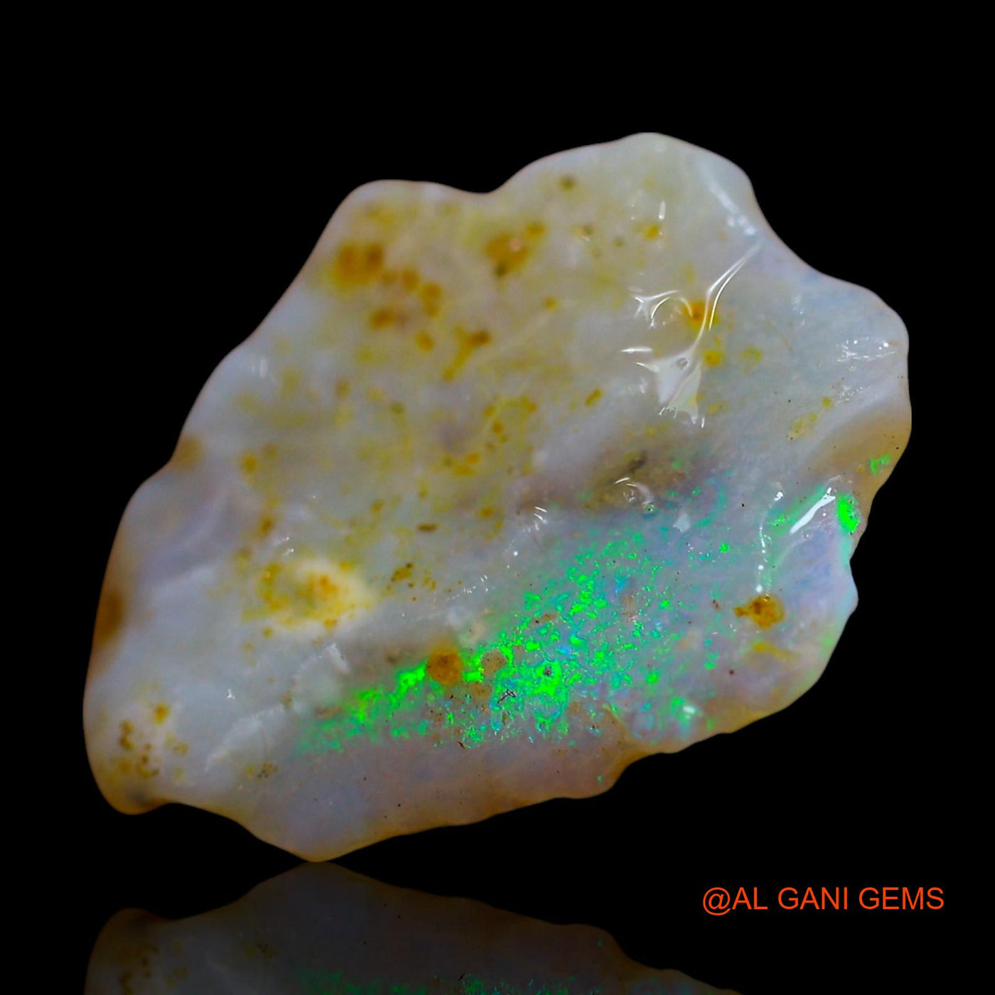 6.00 Cts Natural Australian Fire Opal Loose Gemstone Fancy Rough 19x15x3 mm RF-9