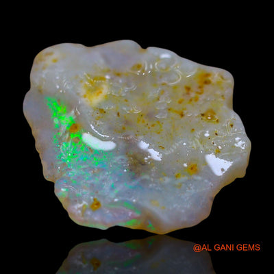 6.00 Cts Natural Australian Fire Opal Loose Gemstone Fancy Rough 19x15x3 mm RF-9