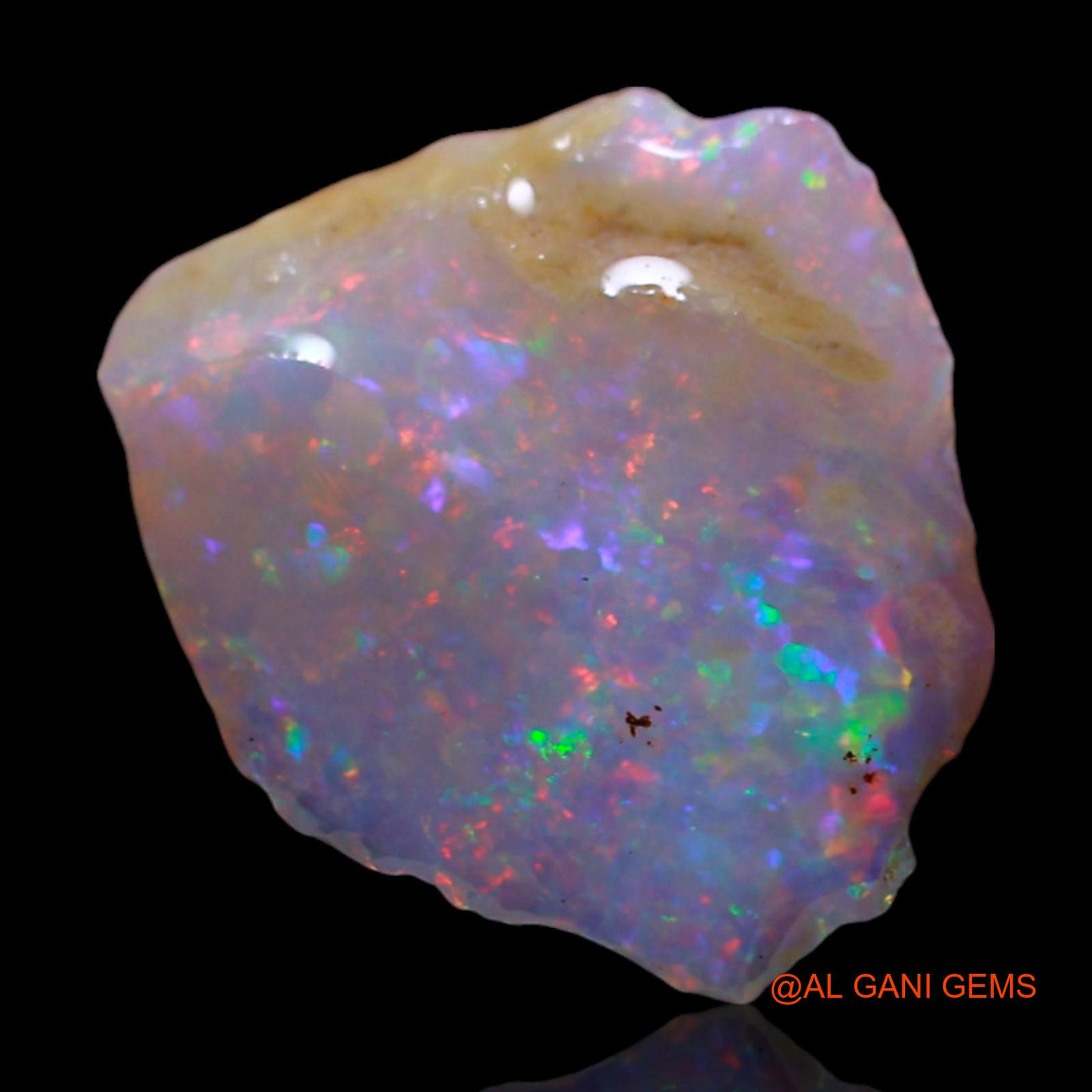 1.50 Cts Natural Australian Fire Opal Loose Gemstone Fancy Rough 11x10x2 mm RG-1000