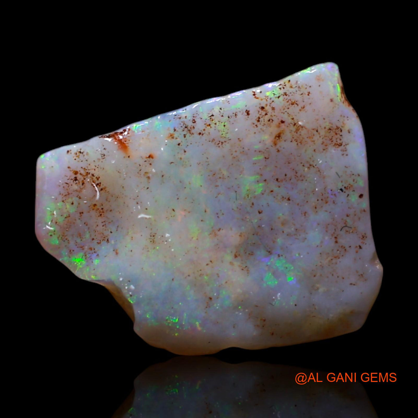 Natural Untreated Fire Opal Loose Gemstone Fancy Rough From Australia 2.00 Cts 12x10x2 mm RG-114