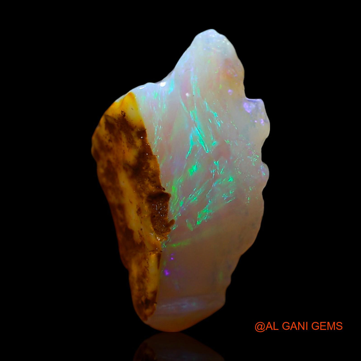 2.00 Cts Natural Australian Fire Opal Loose Gemstone Fancy Rough 15x9x4 mm RG-115