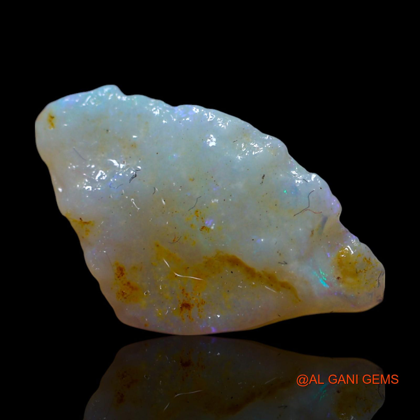 2.00 Cts Natural Australian Fire Opal Loose Gemstone Fancy Rough 15x9x4 mm RG-115