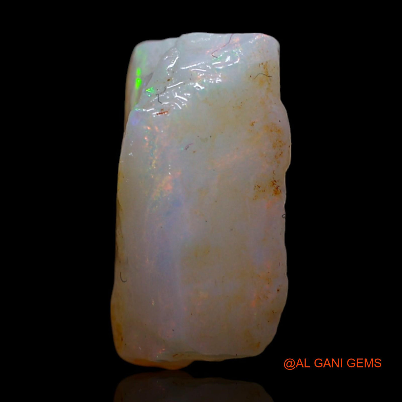 Natural Untreated Fire Opal Loose Gemstone Fancy Rough From Australia 3.00 Cts 11x10x5 mm RG-117